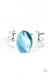 Paparazzi Canyon Dream Blue Acrylic Cuff Bracelet