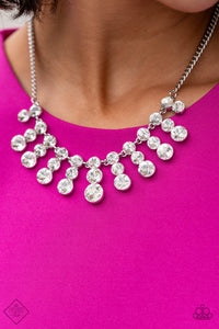 Paparazzi Celebrity Couture White Rhinestone Necklace - Fashion Fix Feb 2021