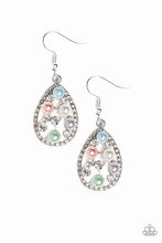 Load image into Gallery viewer, Paparazzi Fabulously Wealthy Multicolor Pearl Earrings (Blue, Pink and White Pearls)
