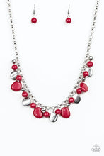 Load image into Gallery viewer, Flirtatiously Florida Necklace and Socialize Bracelet - Red Jewelry Set 33
