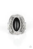 Load image into Gallery viewer, Ground Ruler Black Stone Ring
