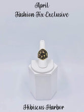 Load image into Gallery viewer, Paparazzi - Hibiscus Harbor Brass Floral Ring - Fashion Fix Exclusive April 2022
