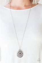 Load image into Gallery viewer, I Am Queen - Long Purple Teardrop Necklace - Paparazzi
