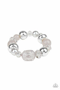 Paparazzi - Ice Ice Breaker - Silver Bracelet