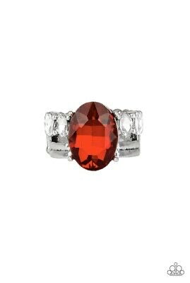 Paparazzi Shine Bright Like a Diamond Red Rhinestone Ring