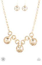 Load image into Gallery viewer, Paparazzi - Hypnotized  - Gold Short Necklace - Blockbuster
