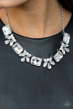 Load image into Gallery viewer, Paparazzi Long Live Sparkle White Rhinestone Necklace EMP
