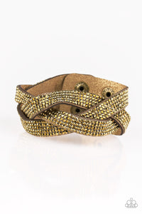 Paparazzi - Nice Girls Finish Last - Brass Wrap Bracelet