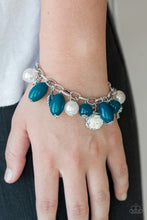 Load image into Gallery viewer, Paparazzi Love Doves Blue Clasp Bracelet with Charms
