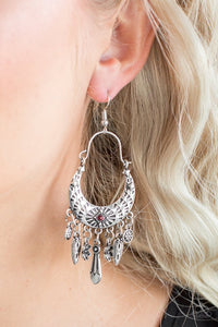 Paparazzi Nature Escape Red Earrings