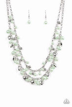 Load image into Gallery viewer, Kindhearted Heart mint green necklace and One of a Kind bracelet - Jewelry Set 6
