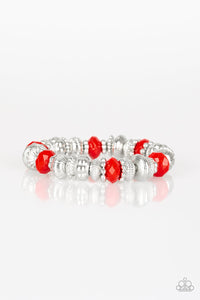 Hey SOL Sister Necklace, Summer Sol Earrings, Live Life to the Fullest, Poppy Pep - Red Jewelry Set 46