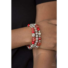 Load image into Gallery viewer, Malibu Marina Red Stretchy Bracelet
