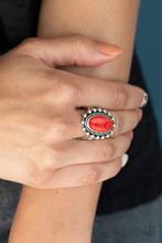 Load image into Gallery viewer, Paparazzi Mineral Movement Red Stone Ring
