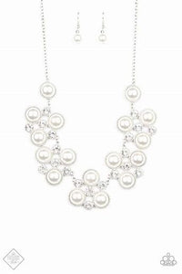 Fashion Fix Fiercely 5th Avenue - Night at the Symphony White Necklace - Apr 2020