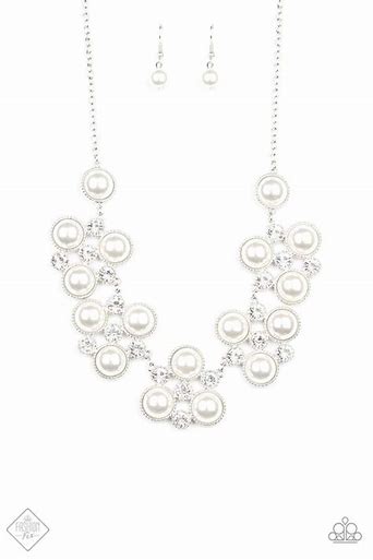 Fashion Fix Fiercely 5th Avenue - Night at the Symphony White Necklace - Apr 2020