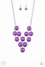 Load image into Gallery viewer, Fashion Fix Glimpses of Malibu July 2019 Pop-YOU-lar Demand Purple Necklace
