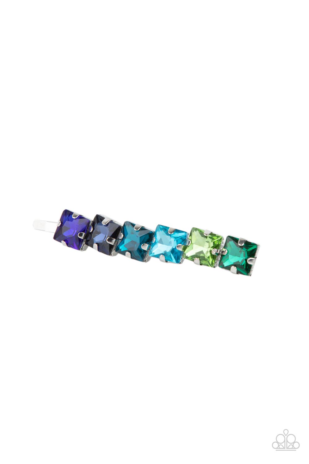 Prismatically Pinned - Multicolor Hair Clip - Paparazzi