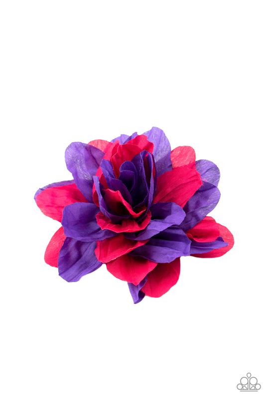 Hair Accessories - Rainbow Gardens Purple and Pink - Hair Clips