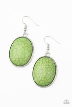 Load image into Gallery viewer, Ruler in Favor Green Necklace and Serenely Sediment Green Stone Earrings - Jewelry Set 61
