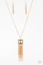 Load image into Gallery viewer, Paparazzi - Shimmer Sensei 0 Long Gold Necklace with Tassel
