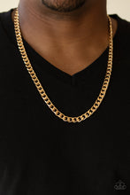 Load image into Gallery viewer, Paparazzi The Game CHAIN-ger Men&#39;s Gold Chain Necklace
