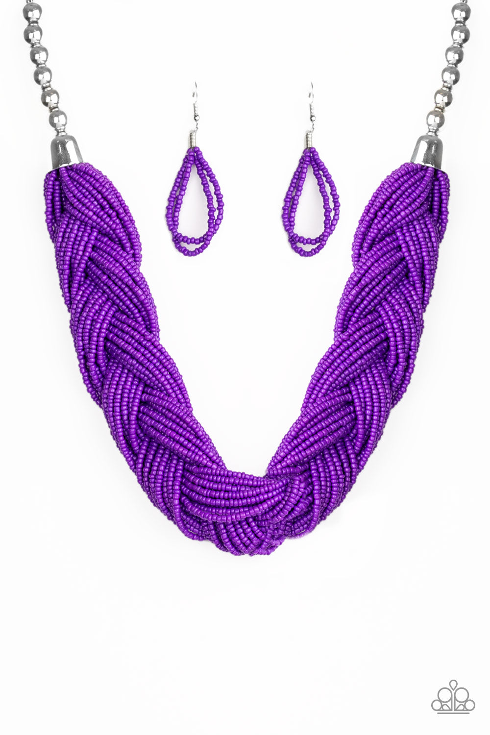 Paparazzi The Great Outback Purple Seed Bead Necklace