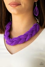 Load image into Gallery viewer, Paparazzi The Great Outback Purple Seed Bead Necklace
