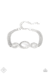 Timeless Metropolitan White Rhinestone Clasp Bracelet