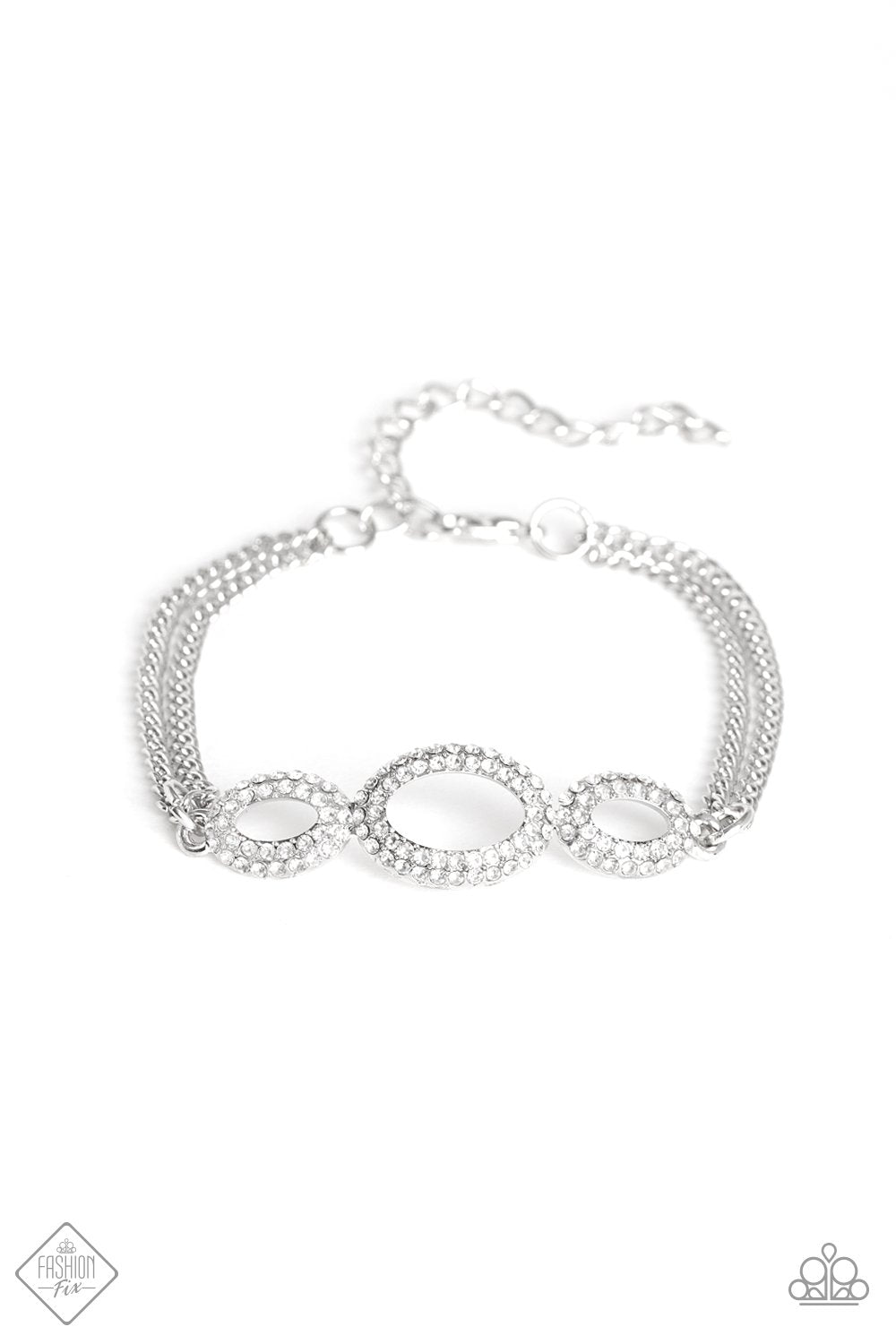 Timeless Metropolitan White Rhinestone Clasp Bracelet